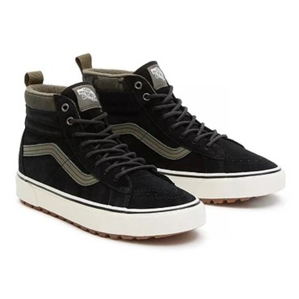 New VANS Sk8-Hi MTE-1  waterproof Rain Camo Black/Marshmallow lace up sh…
